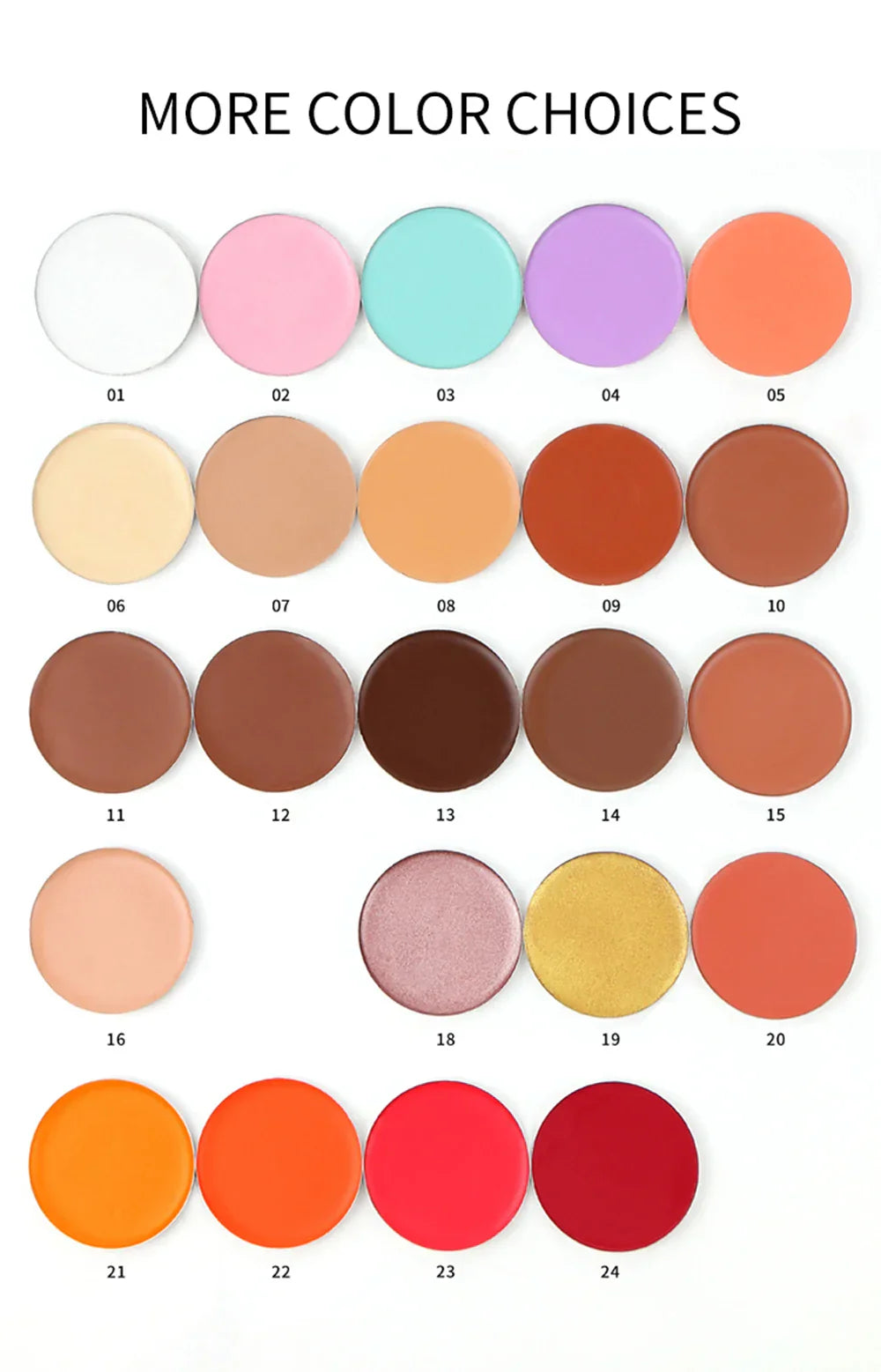 Monochrome Concealer Cream Privatae Label Long Lasting Cover Spot Acne Mark Custom Logo Highlight Blush Makeup White Package