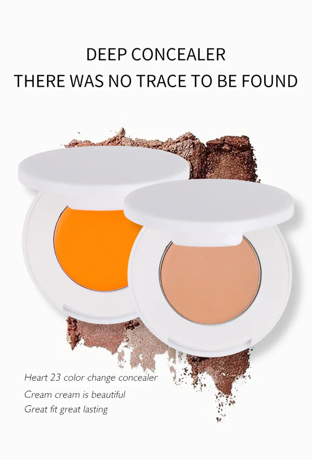 Monochrome Concealer Cream Privatae Label Long Lasting Cover Spot Acne Mark Custom Logo Highlight Blush Makeup White Package